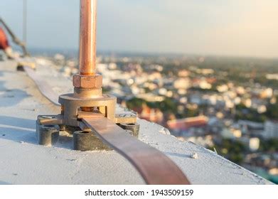 lightning protection copper tape installation